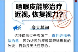 中新真探：晒眼皮能够治疗近视，恢复视力？图片
