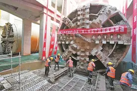 石家庄地铁5号线首个区间双线贯通图片