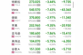 美股深夜巨震，纳指大跌5%！苹果重挫超9%，市值蒸发超2万亿元！原油、黄金、白银全线下跌，华尔街拉响衰退警报图片