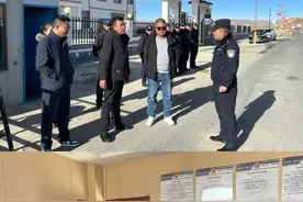 桑日麻乡党委书记朋毛才旦一行到派出所走访调研图片