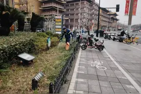 春节不松懈，这个街道保持市容、人居环境一流图片
