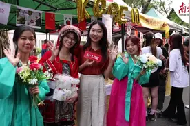 Vlog｜来广外亚非文化节，边吃美食边学小语种图片