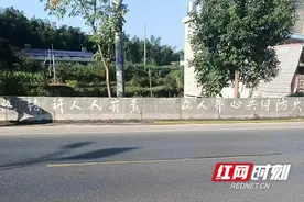 桃江县大栗港镇：书写“土味”宣传标语 助力森林防火、秸秆禁烧图片