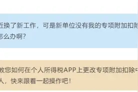 需更改专项附加扣除扣缴义务人？来看操作详解→图片
