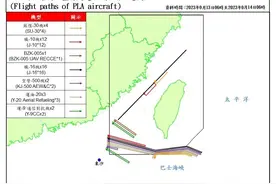 台军称解放军大机群现身台岛周边，运油20空警500远航西太图片