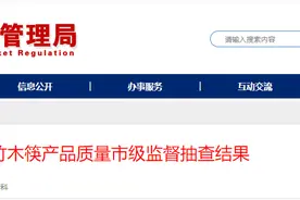山东省聊城市市场监管局发布2024年竹木筷产品质量市级监督抽查结果图片