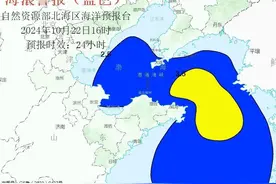 海浪蓝色警报！渤海、黄海北部和中部将出现大浪图片