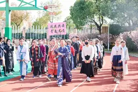 海棠花开，独特的校园浪漫在上海长宁演绎图片
