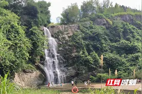蓝山：来滴水龙瀑布 享盛夏清凉图片