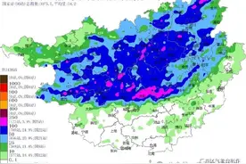 带好雨伞！今天广西大部有大雨到暴雨，局地大暴雨到特大暴雨图片