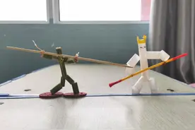 “语”你相约，“竹”够有趣——西安市灞桥区三殿中心小学六年级竹节人制作活动图片