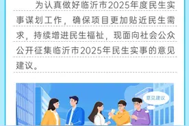 临沂市人民政府关于面向社会公开征集2025年民生实事的通告图片