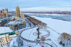 哈尔滨的春雪是懂浪漫的，又送来了童话世界#超多美图的天气预报图片