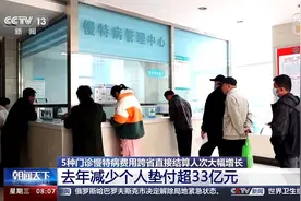 去年减少垫付超33亿元！“门慢特”跨省直接结算病种将扩大图片