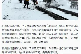 受暴雪影响，哈尔滨51趟旅客列车停运图片