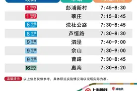 3月14日早高峰彭浦新村、莘庄等8座地铁站计划限流图片
