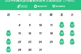 腾讯游戏：暑假55天未成年人能玩23小时游戏图片