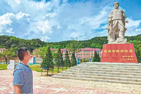 大鹿岛，甲午海战无字碑图片