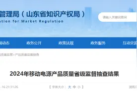 山东省市场监管局发布2024年移动电源产品质量省级监督抽查结果图片