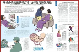 孕妈分娩险遇脐带打结，这样做可降低风险丨急诊室里的健康警示图片