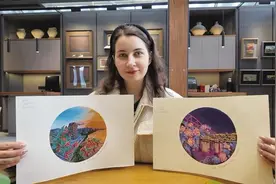 乌克兰女孩来兰州学艺 感受中国传统文化魅力图片