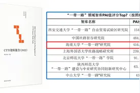 再创新高！海南大学“一带一路”研究院综合排名跃至全国第三图片