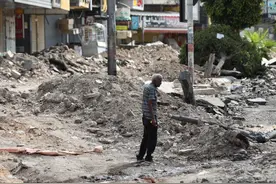 约旦河西岸杰宁：遭以军破坏的道路图片