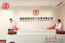 海南省国有资本运营有限公司揭牌成立图片
