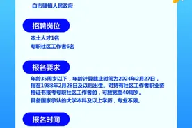 重庆高新区白市驿镇人民政府2024年公开招聘本土人才、专职社区工作者简章图片