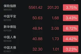 利好释放！保险股齐涨图片