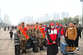 荆州地区2024年上半年入伍新兵起运图片