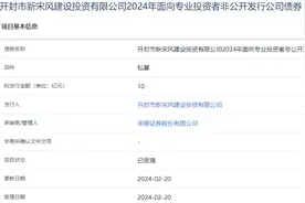 开封新宋风公司拟发行10亿元公司债，获上交所受理图片