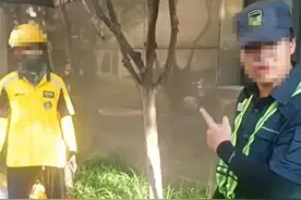 骑手闯岗进小区送餐被保安锁脚，物业公司：双方已和解图片