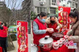五谷纳福粥，辞旧迎新春 成都龙泉驿一社区开展腊八节主题活动图片