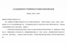 山东7家村镇银行股权变更密集获批图片