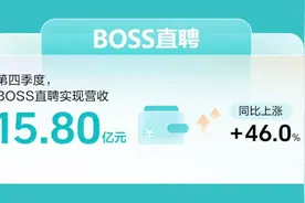 BOSS直聘2023年第四季度财报：营收15.80亿元，同比上涨46.0%图片