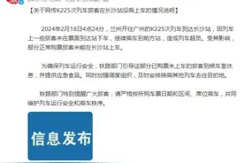 网传K225次列车旅客在长沙站没乘上车，官方通报图片