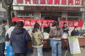 西安市阎良区“春风行动”暨就业创业服务驿站招聘活动走进新兴街道图片