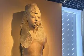 现场｜上博“古埃及大展”布展，策展人谈展览亮点与图坦卡蒙图片