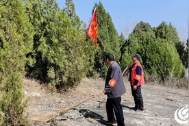 嘉祥县卧龙山街道刘山口村开展森林防火宣传活动图片