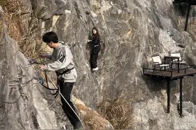喝杯咖啡需要翻山越岭，悬崖上的咖啡馆有何特别？图片