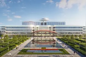 瑞金医院金山院区主体建筑结构封顶，预计2026年竣工交付！图片