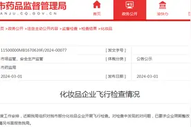 【重庆】化妆品企业飞行检查情况图片