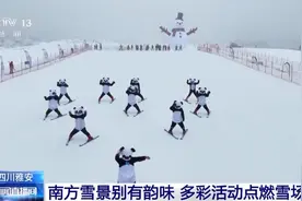 雅安一滑雪场“开板”迎客 “滚滚”也登场了图片