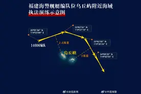 海警位乌丘屿东引岛附近开展综合执法演练图片