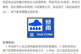 江苏发布暴雨蓝色预警，今天白天这些地方将出现50毫米以上强降雨图片
