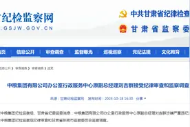 中粮集团有限公司办公室行政服务中心原副总经理刘吉群被查图片