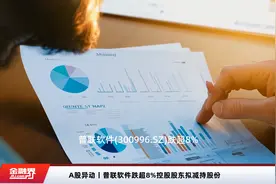 A股异动丨普联软件跌超8%控股股东拟减持股份视频封面