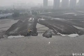 记者实地探访聊城徒骇河清淤工程，城区段预计春节前后完成图片