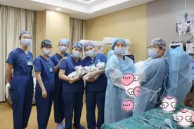 海口一对单绒双羊双胎，胎位一头一臀竟然顺产了……图片